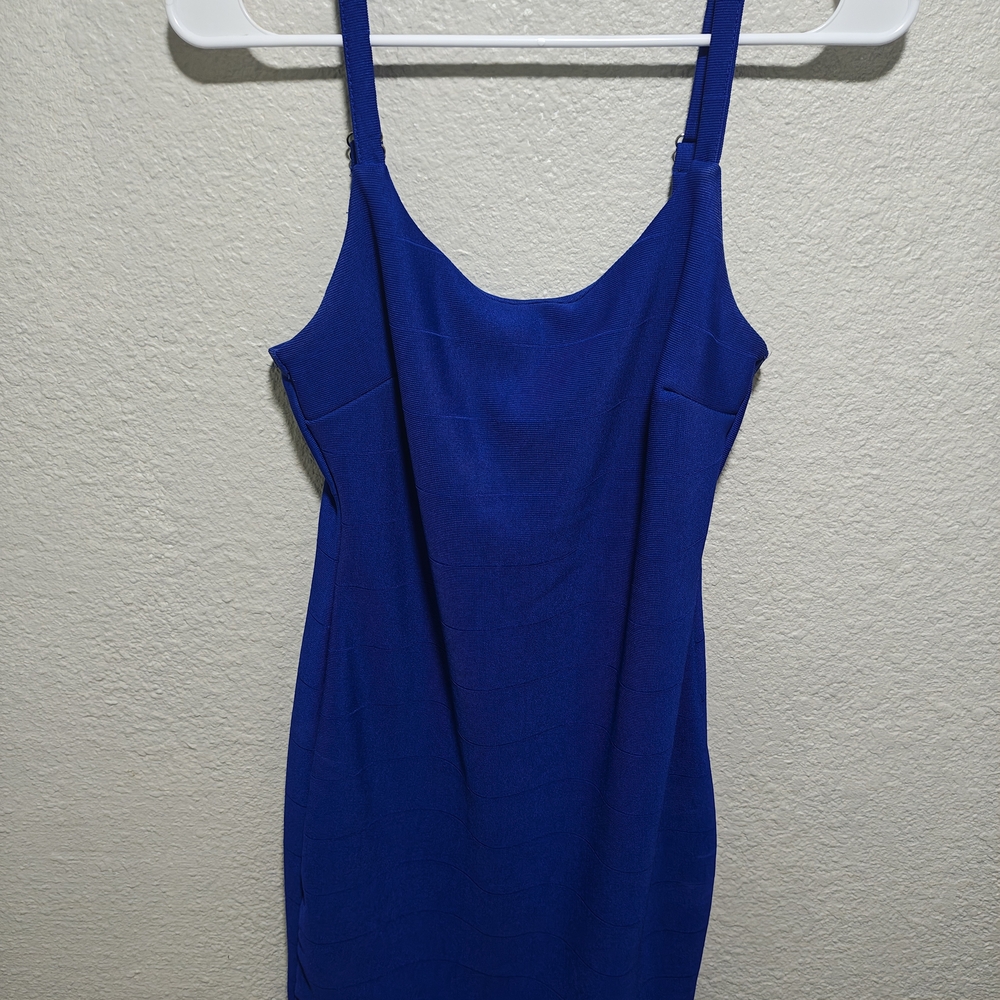 Haute Monde Cobalt Blue Mini Dress